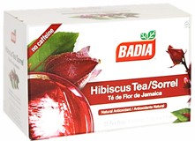 Badia Hibiscus tea. Sorrel. 25 tea bags